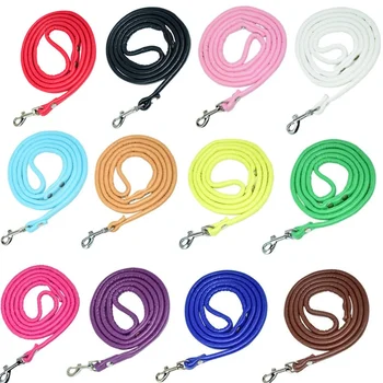 New Dog Leash PU Leather Pets Dog Leash Rope Solid Running Buldog Belt Puppy Cat Dog Harness Lead Leashes for Small Dogs