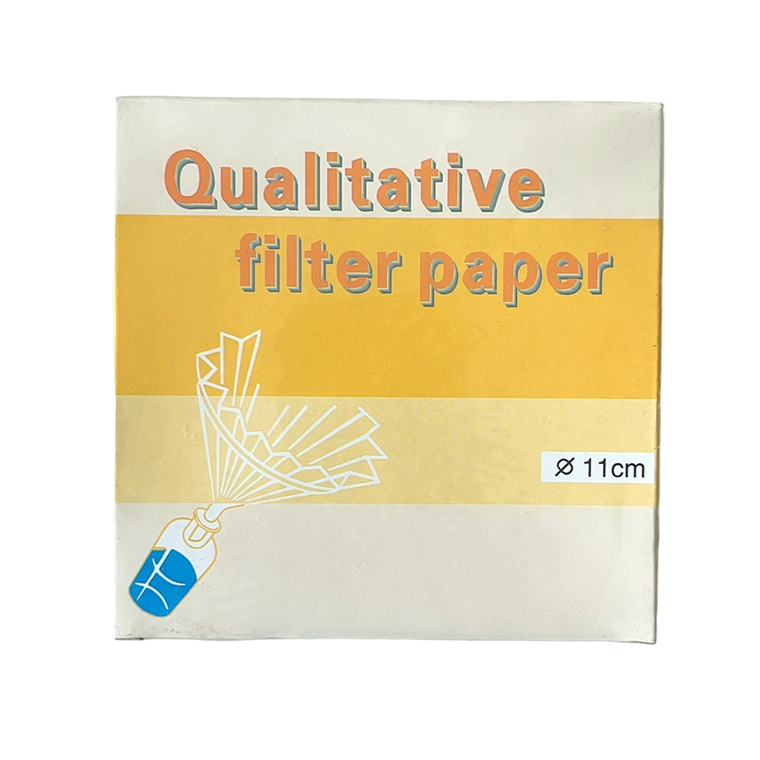 Filter Paper 11CM 100PCS OD 110mm Qualitative Speed Quick 20-25um