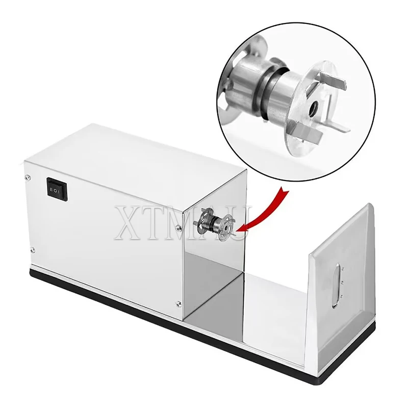 Description Picture 4 of item110V 220V Electric Stainless Steel Tornado Potato Spiral Slicer Kitchen Tool Food