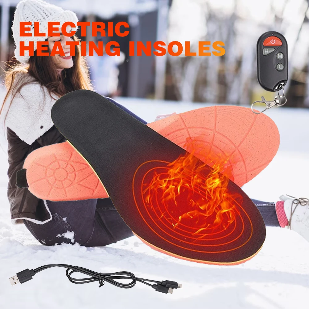 

2000mAh Electric Heating Insole Three-speed Temperature Control Winter Warm Outdoor Foot Warmer Insole Gift Warm Heated Insole
