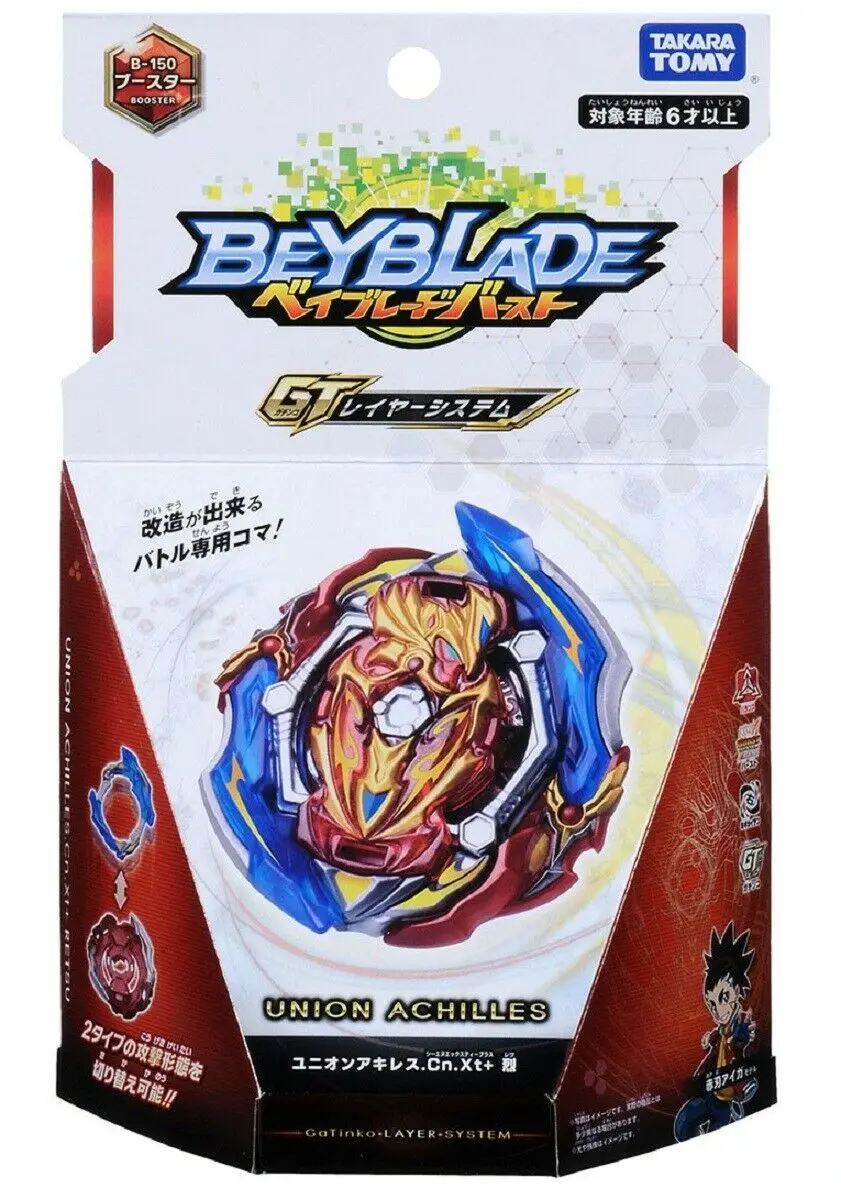 

Подлинная Takara Tomy Union achlies. Cn.Xt + Retsu GT Beyblade Burst B-150 Booster Promotion