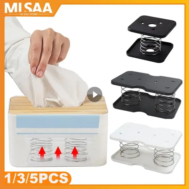 

Держатель для бумажных салфеток, держатель для бумажных салфеток с пружинной опорой, подпружиненный держатель для бумажных салфеток с автоматическим подъемом, удобный контейнер для салфеток