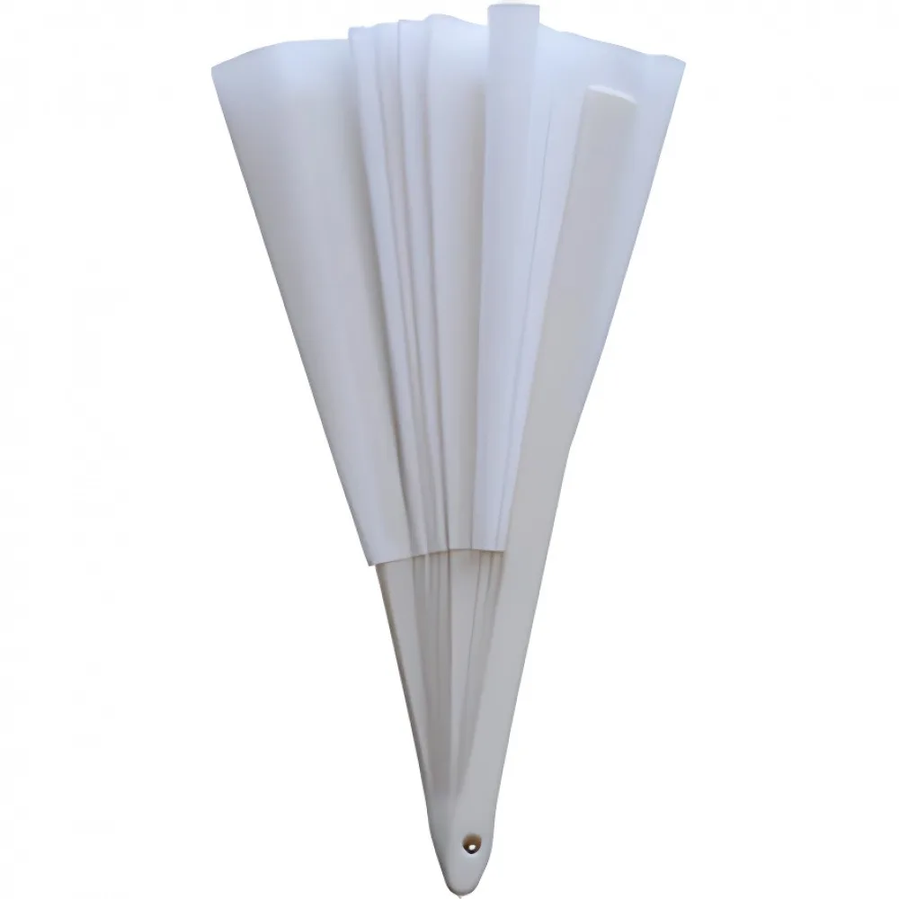 1PC 25.4&times;13 Inch Foldable Fan Heat Sublimation Transfer Fan with Plastic Rib KongFu Handhold Dual-Sided Sublimation Printing