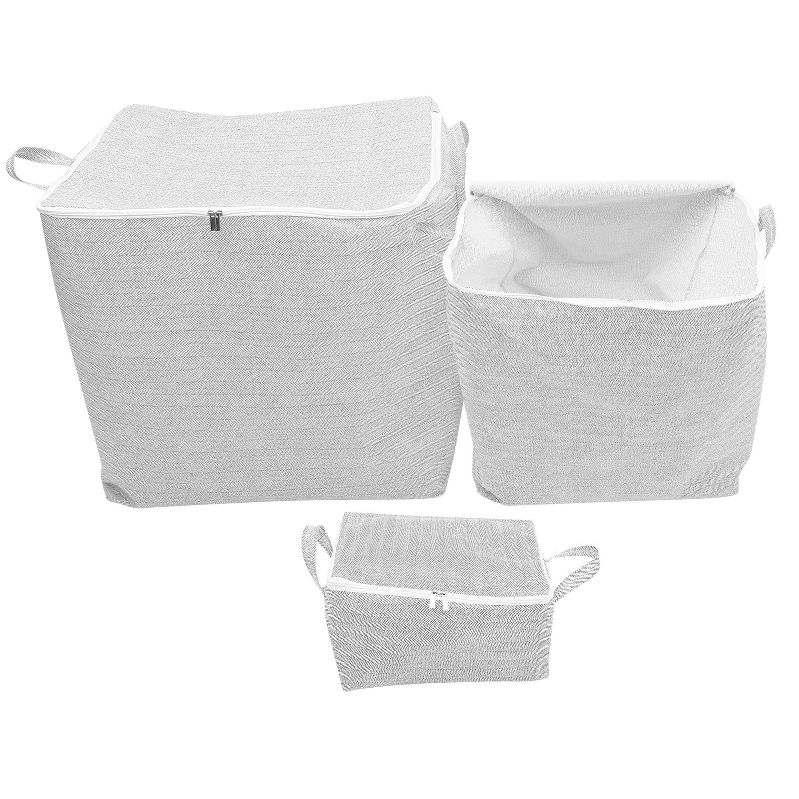 

3 Pcs Multifunction Folding Storage Box Shelves Non-woven Fabric Pants Container