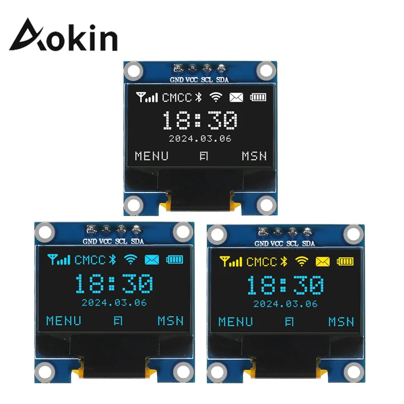 0.96 inch Oled IIC Serial White OLED Display SSD1315 128X64 I2C 12864 LCD Screen Board for Arduino oled display module