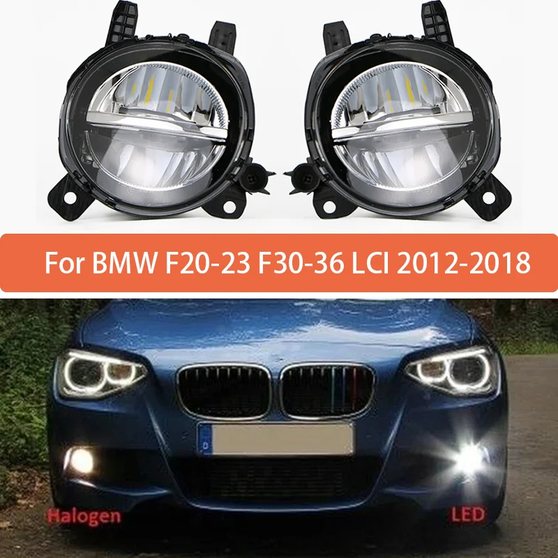 Asasytal Led-zijknipperlichten, compatibel met BMW F20, F21, F22, F23, F30, F31, F32, F33, F36, X1, E84, i3, M2, F87, sequentiële spiegelweergave, automatische knipperlichten, geel-blauw, 2 lampen