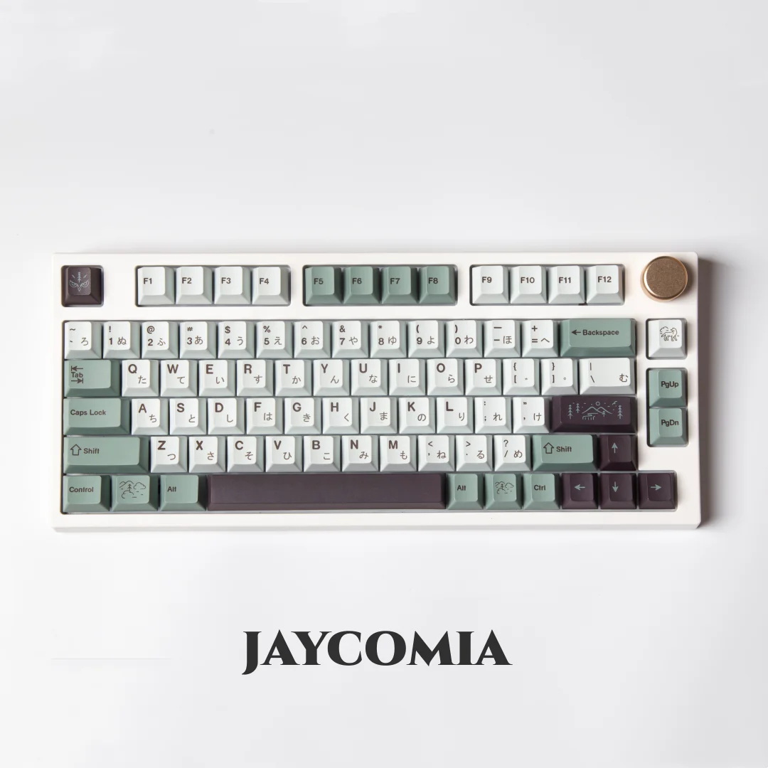 Jcm Gmk Cereja Perfil Pbt Keycaps Teclado Mecânico Personalizado Faça Você Mesmo Dye-sub Inglês Japonês Gk61 141 Chaves por Conjunto - Imagem 2
