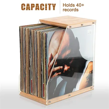 Wooden Vinyl Record Rack 1