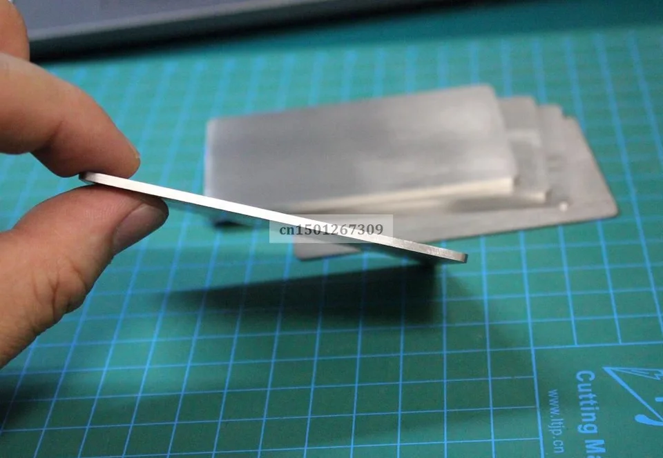 20 Biglietti Da Visita In Metallo - Acciaio Inox 304, 8.6x5.4 Cm, Per Incisione Laser