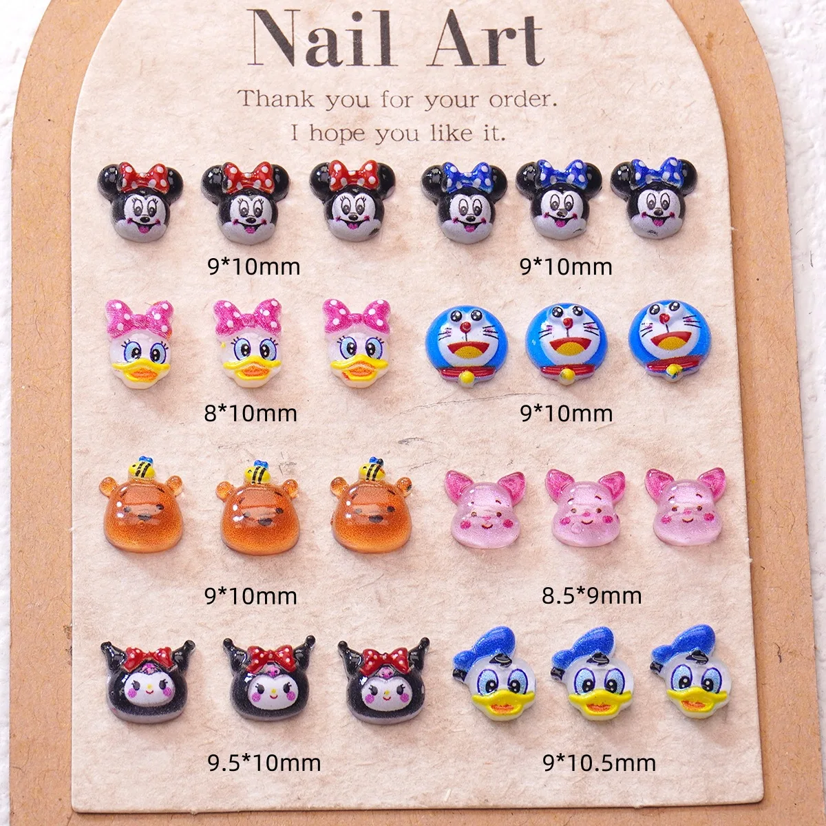 Décorations Nail Art 3D Personnages Disney et Animés