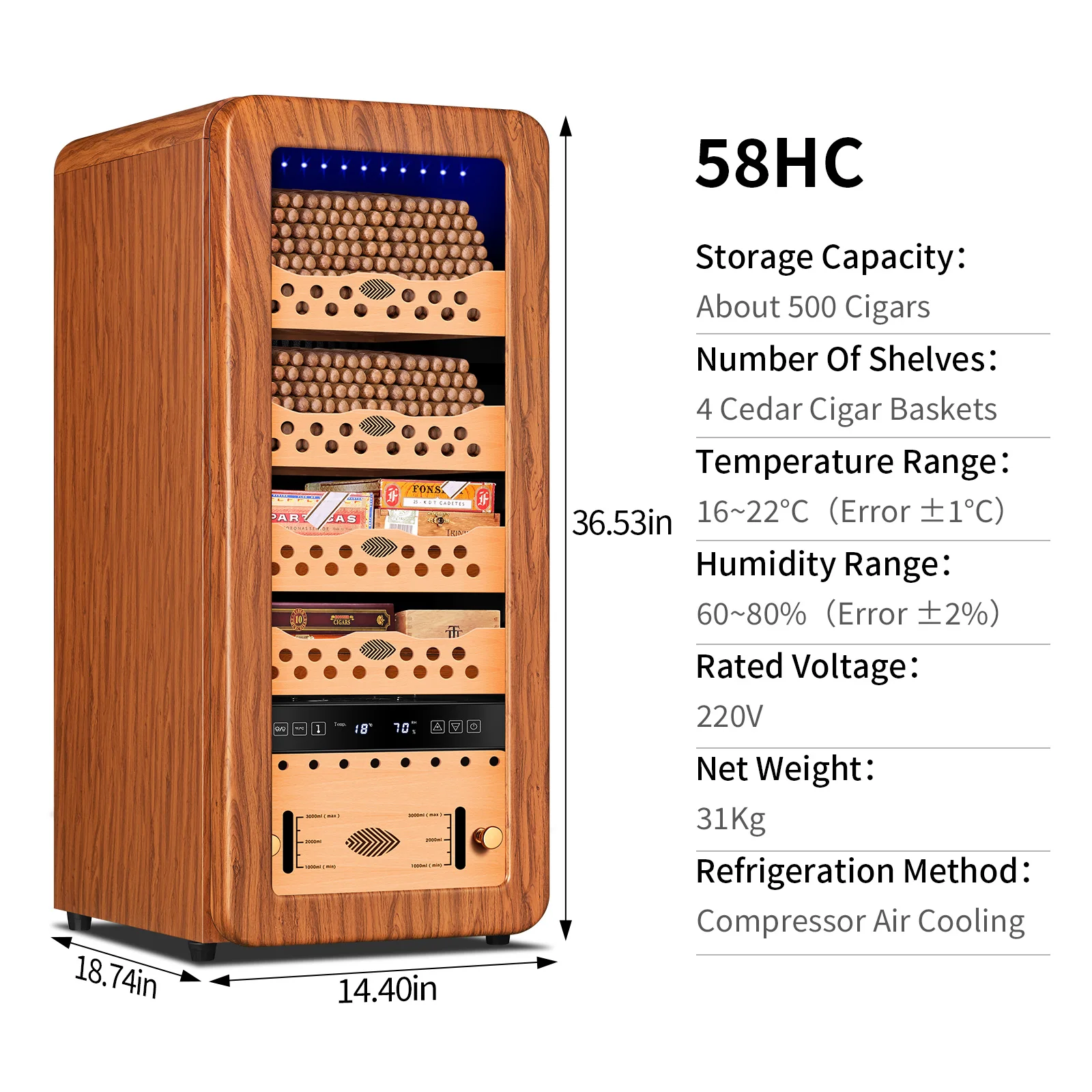 S1c06a5658cac443ebab9c1ee1ad35fd0e elektronischer Humidor Zedernholz