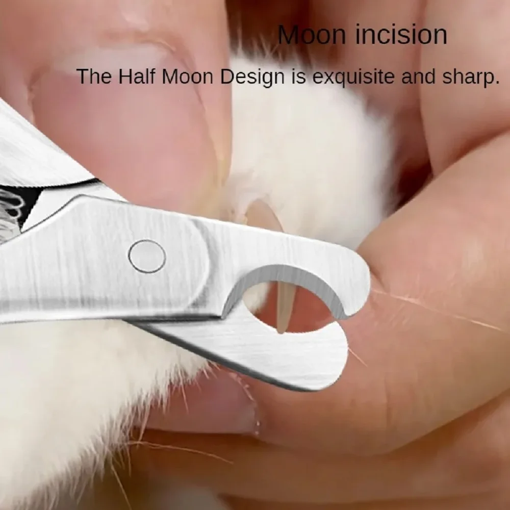 1 Pcs Professional Pet Nail Clipper Sharp Safety Animal Grooming Toe Trimmer Stainless Steels Finger Cutter for Dog and Cat