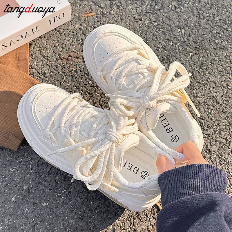 White Sneakers Ulzzang Casual Shoes White So Me Brand Shoes