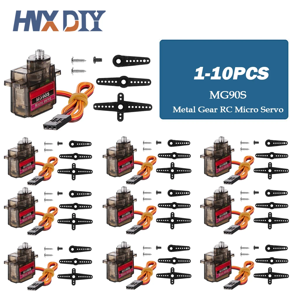 10 pièces/lot DM-S0020 2.1g Micro Servo 2g avec JR connecteur 3.7V-5V
