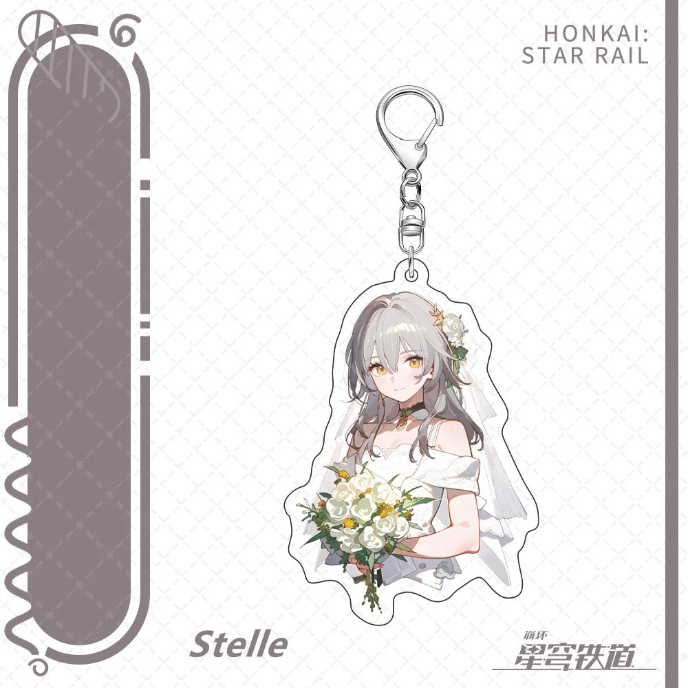 Hot Anime Honkai: Star Rail Kafka Imbibitor Lunae Spiel Schlüssel bund neue hübsche Hochzeits kleid niedlichen Cartoon Anime Anhänger Schlüssel ring Geschenk – Detail 9