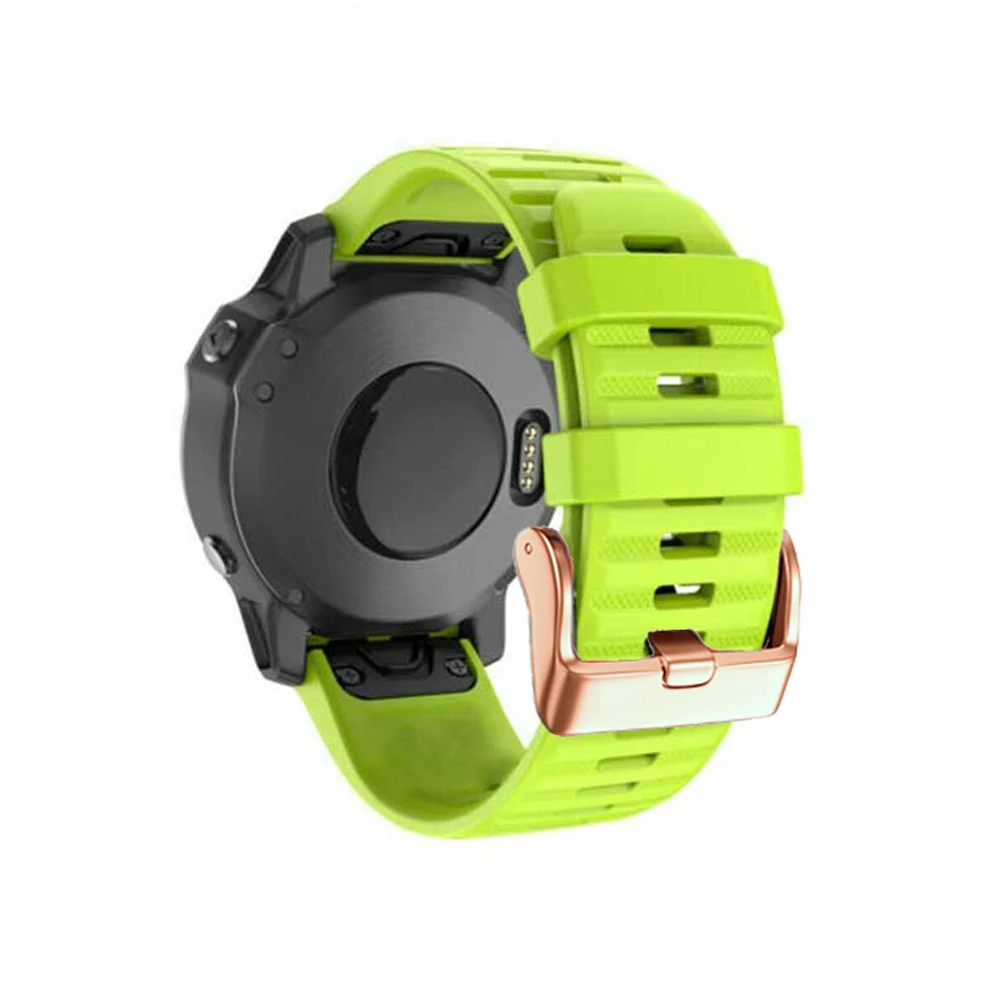 26/20/22mm Silicone Quick Release Watch Strap for Garmin Fenix 5 5S 6 6S pro 935 3 HR MK1 Watch Easyfit Wrist Band Strap Watch 