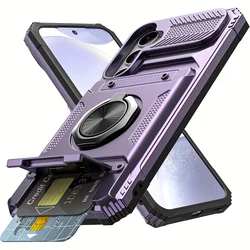 Versatile Concealed Dual - Card Slot Phone Case for Galaxy S26 Ultra (PURPLE)