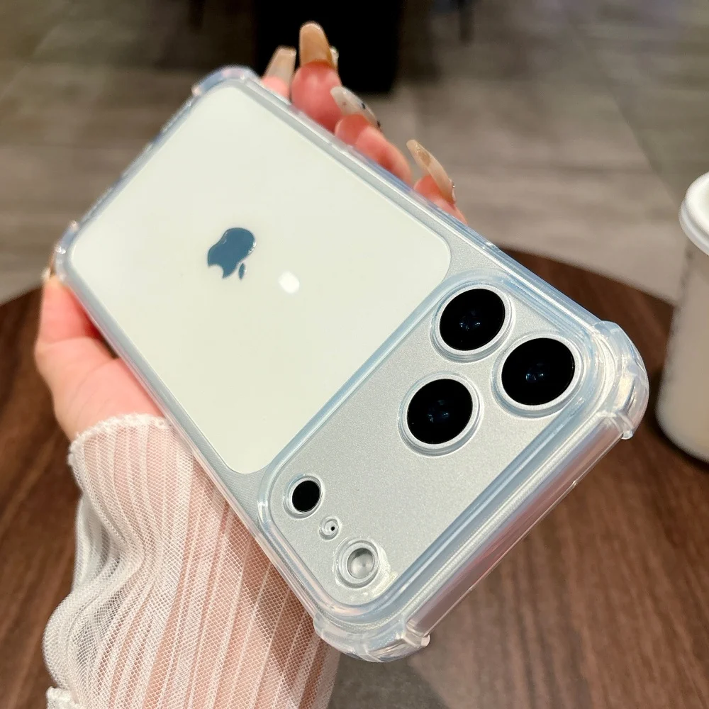 รูปสินค้า เคสป้องกันกระแทกสีสะท้อนแสงสำหรับ iPhone 17 Pro Max พร้อมป้องกันกล้อง