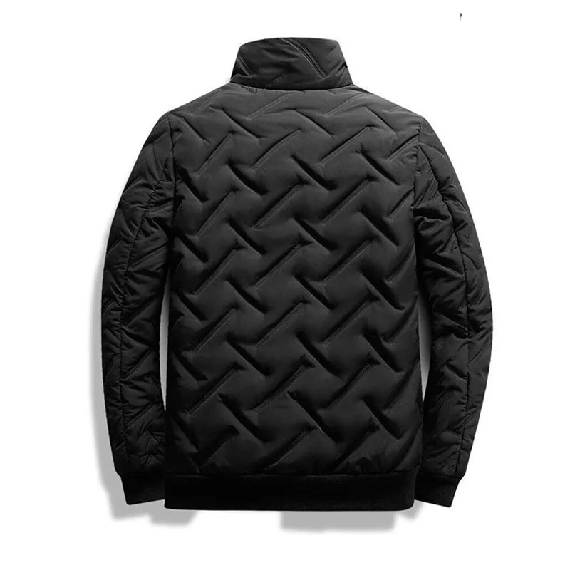 Men Parka coat parkas coat Solid Color Stand Collar Quilting Lightweight Autumn Winter Casual Outerwear Business Coat Men MY1013