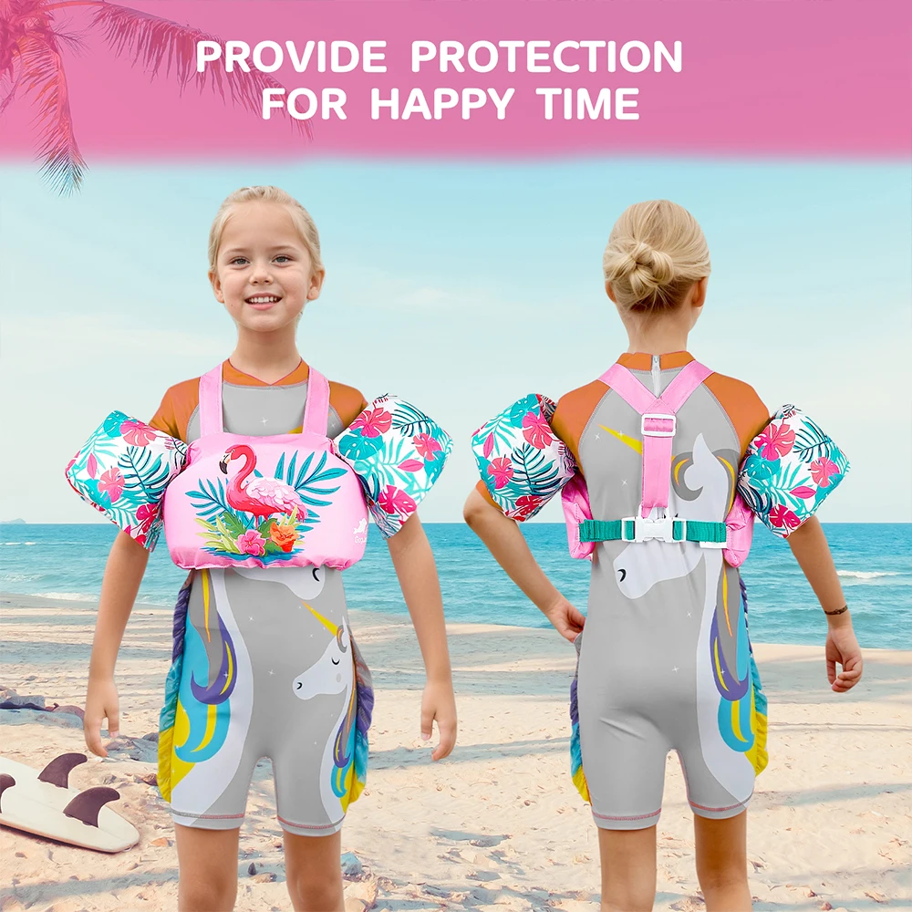 Description Picture 5 of itemBaby Float Cartoon Arm Sleeve Life Jacket Swimsuit Foam Safety Swimming Training Floating Pool Vest Swimming Equipment