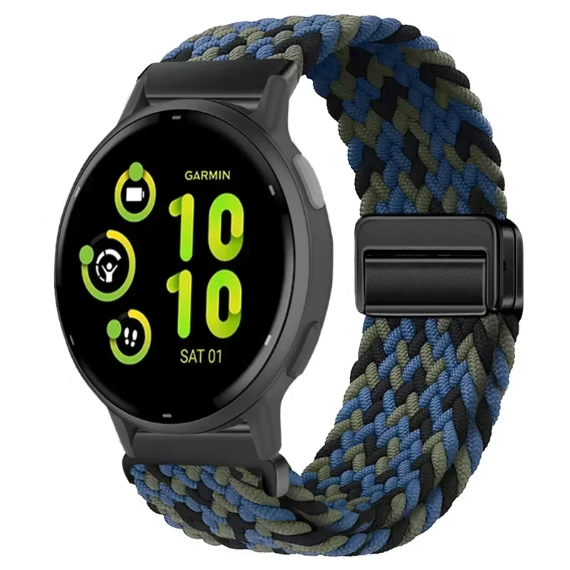Nylon Magnetic Braided Breathable Watch Strap - 20/22mm