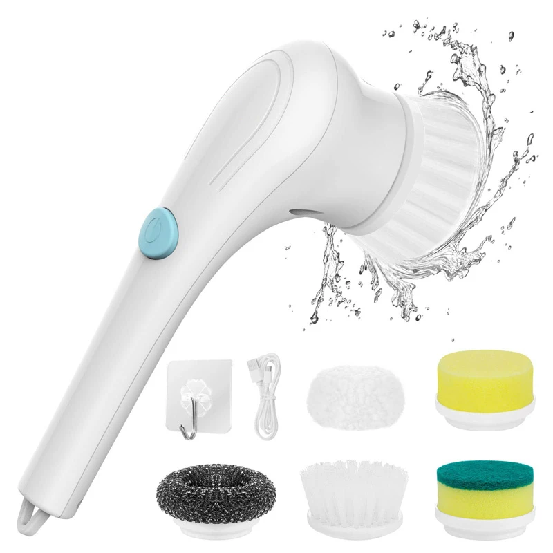 Spin Electric Brush Scrubber Cordless Motorized Shower Scrubber Handle