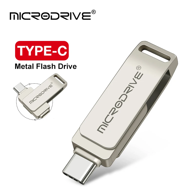 Dual-Interface USB-C Flash Drive - Versatile External Storage Solution