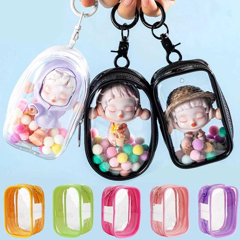 

Thicken Transparent PVC Mystery Box Organizer Box Keychain Bag Protect Mystery Toy Storage Case For Jasmine Bubble Matt Doll Toy