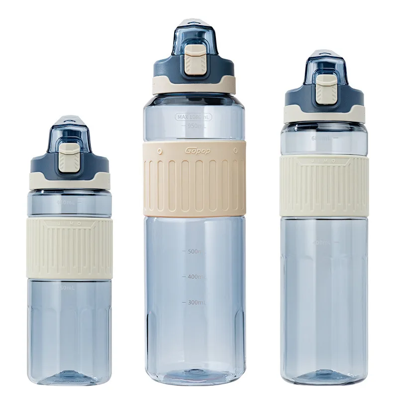 550/750/1080mL Sports Water Bottle garrafa de agua For Camping Hiking  Outdoor Plastic Transparent BPA Free botella de agua - AliExpress