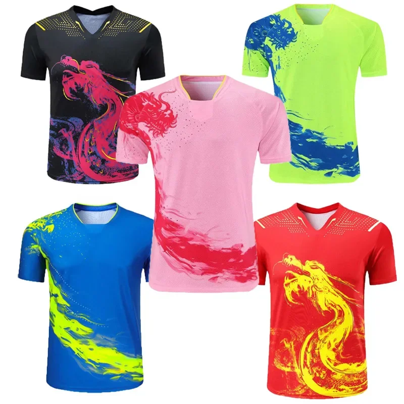 China Dragon Tennis T-shirt Men Women Kid ping pong Shorts Shirt Badminton Table tennis Jersey short sleeve t shirt long sleeve t shirt sports clothes