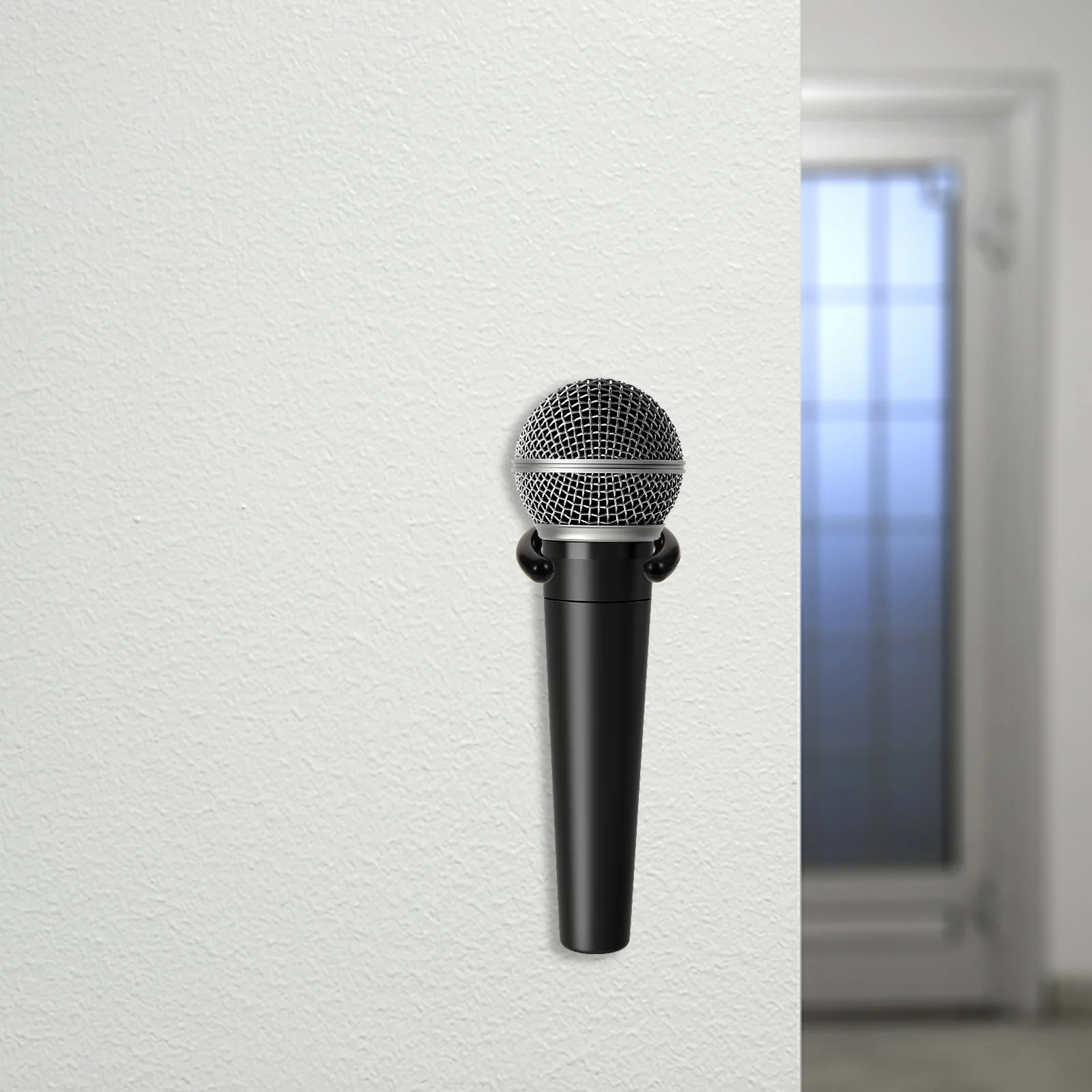 

Microphone Holder Microphone Hanger Wall Mount Microphone Holder Tool Universal Use Clip Stand Microphone Fixed Holder