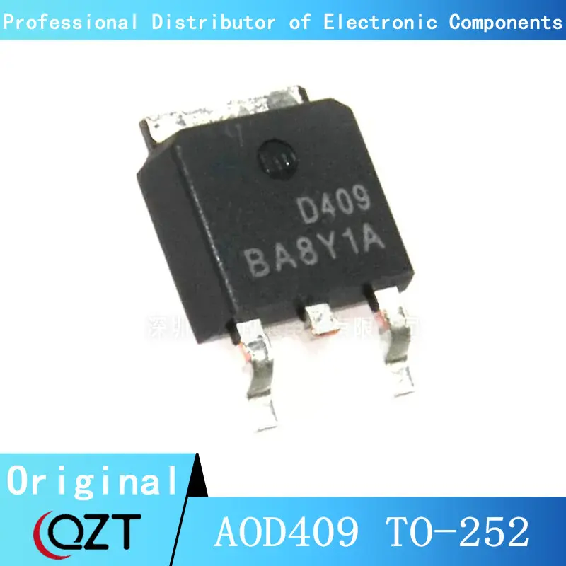 10pcs/lot AOD409 TO252 D409 26A 60V TO-252 chip New spot for 40 lcd tv lb f3528 gj40409 h gj dledii p5 400 d409 v7 40pf5650 t3 40pff5655 t3 40pfh4100 88 40pfh4319 88 40pfh5300 88