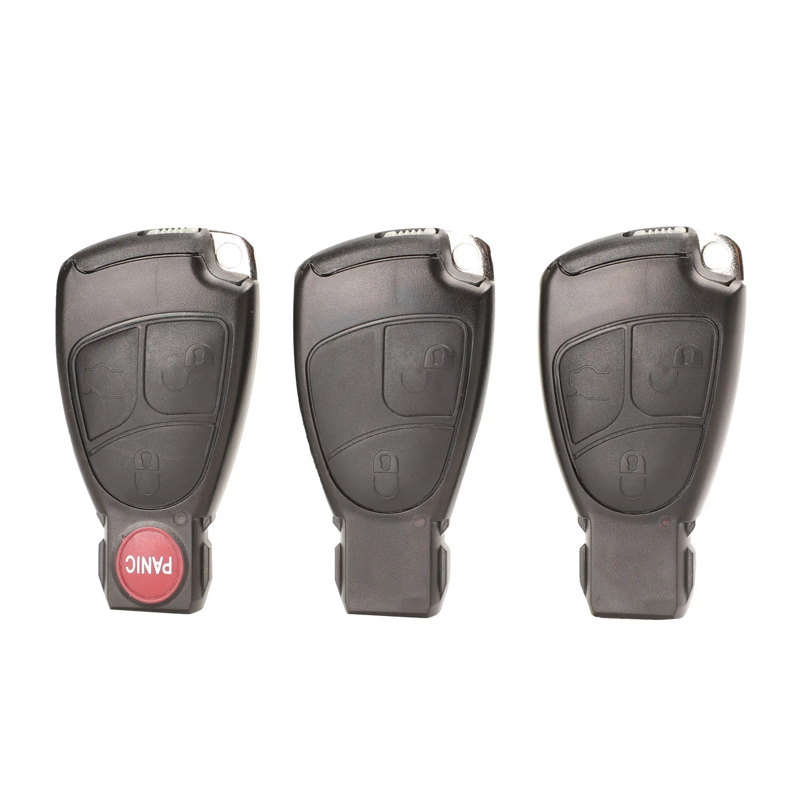 

jingyuqin 2/3/4 Buttons Replacements Remote Car Key Fob Case Cover Shell For Mercedes Benz MB C E ML S SL SLK CLK AMG