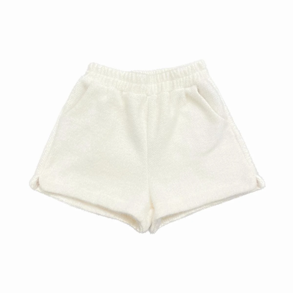 Mink Velvet Cute Shorts Women New Gentle Loose Solid Color Thin Plush Elastic Waist Wide Leg Pants Female Y2k Shorts