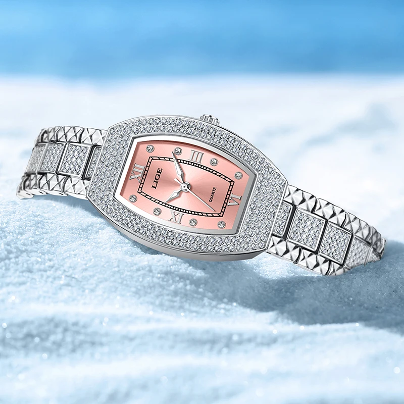 LIGE Women's Wristwatch Luxury Brand Watch for Women Elegant Bracelet Waterproof Fashion Quartz Ladies Watches Reloj Para Mujer