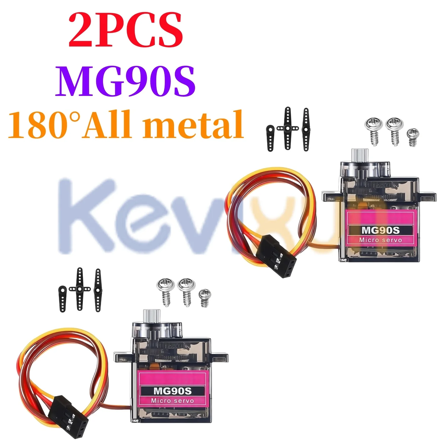 MG90S Servo 2/5/10 Pcs All Metal Gear 9g SG90 Upgraded Version For Helicopter Plane Boat Car Trex 450 RC Robot 180 360 Degree image 11