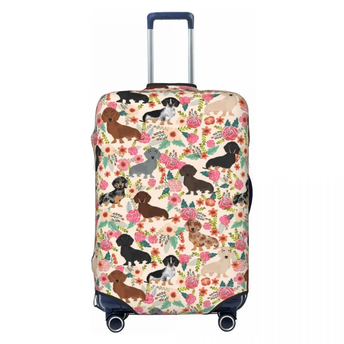 

Dachshund Dog Breed Pet Patterns Doxie Dachsie Gifts 5 Luggage Cover Sausage Wiener Badger Doxie Travel Suitcase Covers