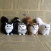 Cute Simulation Cat Plush Toys Soft Stuffed Kitten Model Fake Cat Realist Animals For Kids Girls Birthday Valentine's Day Gift 6