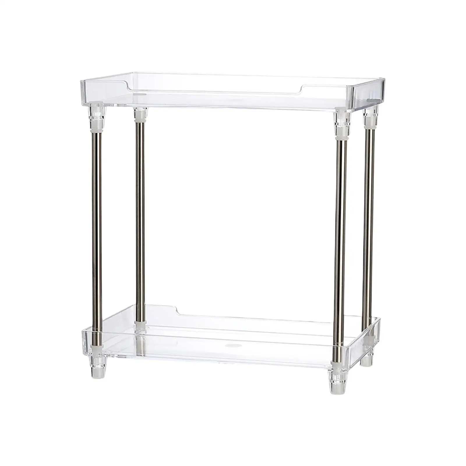 DoubleLayerKitchenRack2TiersStorageHolderPortableDurable