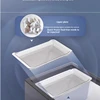 -40°C Small Freezer Household Commercial Full Freezer Refrigeration Energy Saving Frost Reduction Compact Refrigerator 5