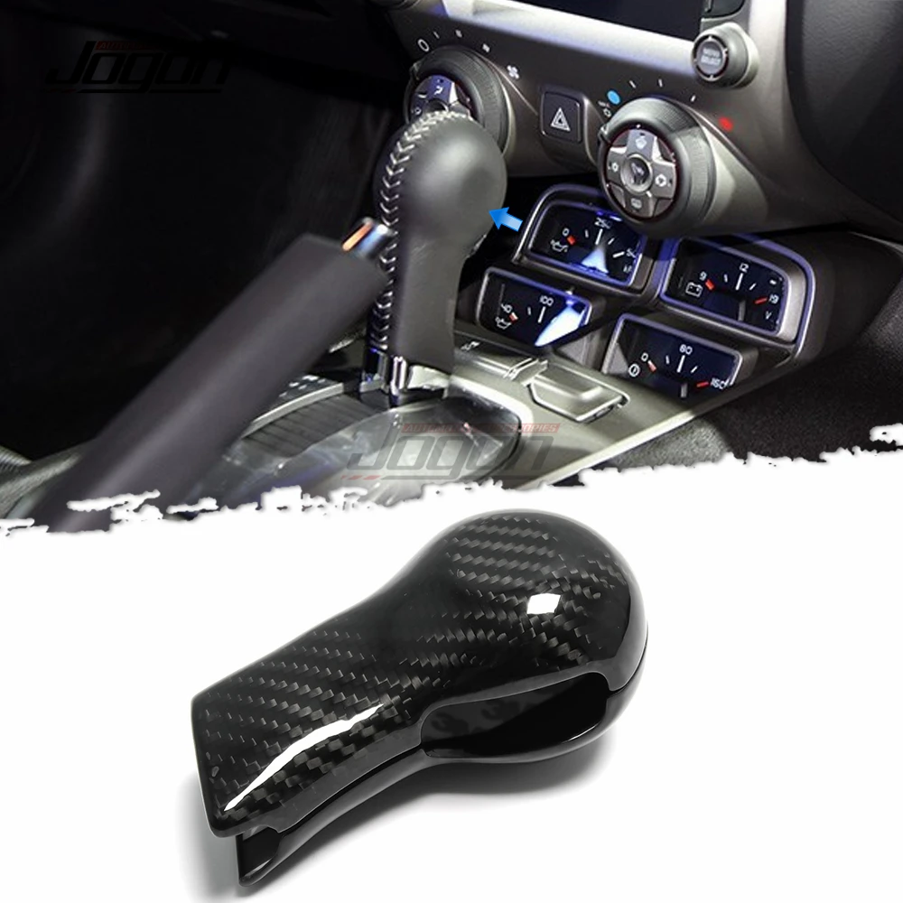 

Carbon Fiber For Chevrolet Camaro 2010-2015 Car Interior Center Gear Shift Head Knob Cover Trim For Chevrolet Camaro 2016-2021