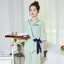 Professional Style Uniform Woman Aesthetic Beauty Salon Spa Hotel Waiter Esthetic Desk Massage Nail Beautician Cafe Work Clothes