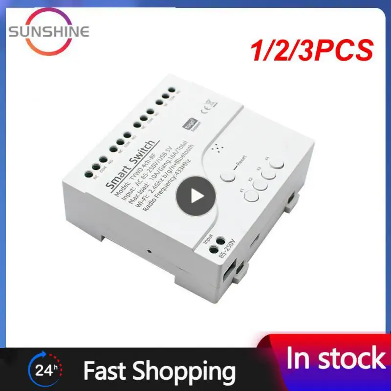 

1/2/3PCS Tuya Smart Life Wireless Wifi Switch Module FI APP Remote Control DC 12V 24V 220V RF Receiver 10A Smart Relay