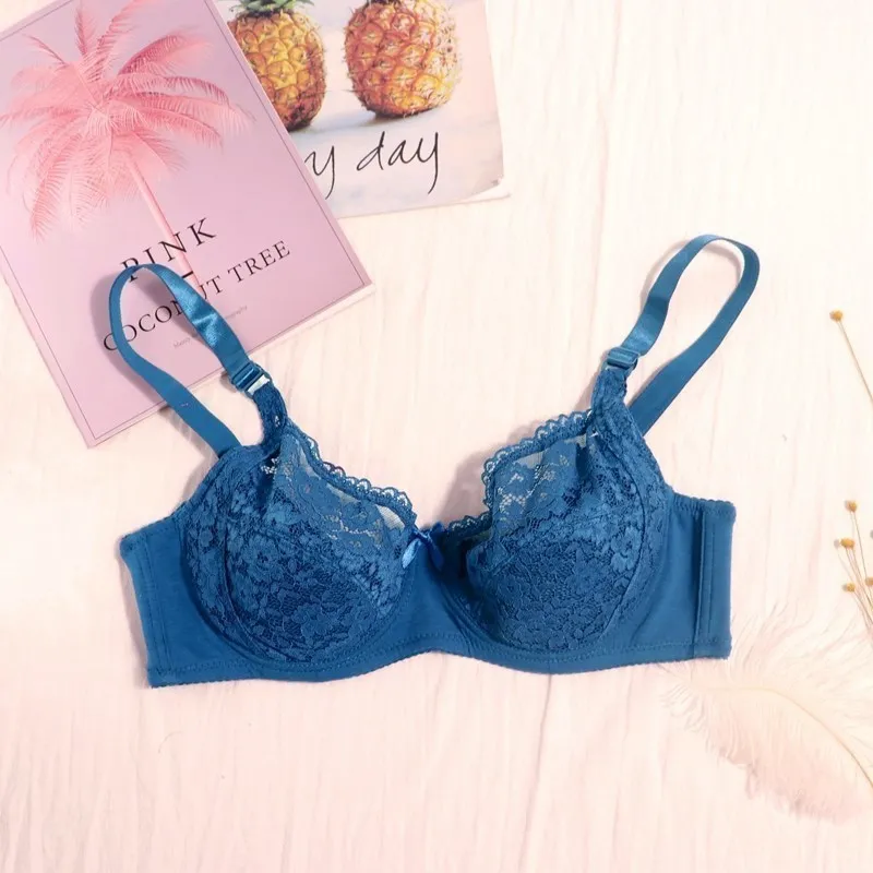 pure cotton bras for women, featuring underwire with hoops and a full cup lace bralette for comfort and style. 