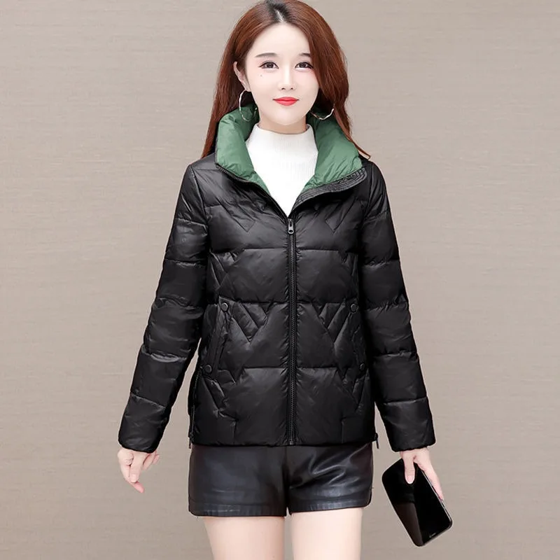 2023 New Women Down Jacket Winter Coat Female Short Fashion Parkas Thick Leisure Time Outwear Given To Philandering Overcoat