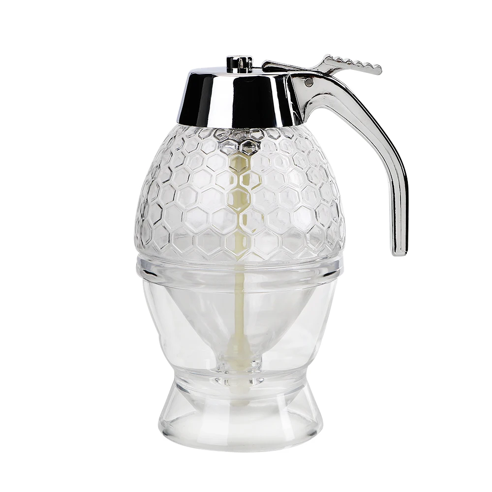 Storage Containers Pot Stand Holder Squeeze Bottle Honey Jar Bee Drip Dispenser Kettle