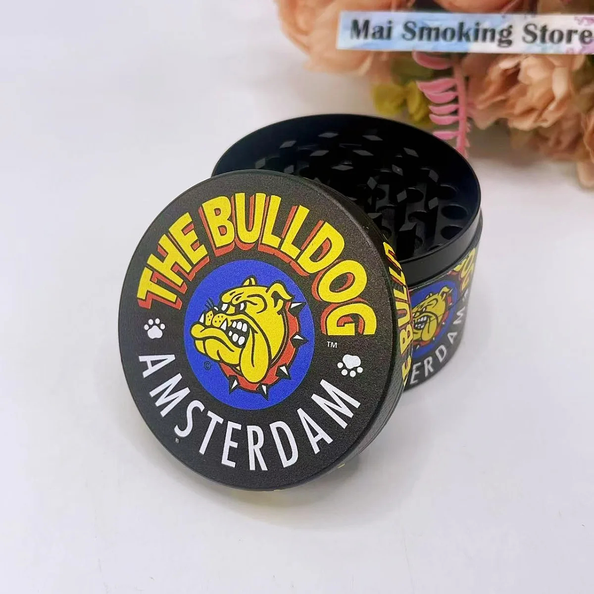 50/63mm Metal Dog Herb Grinder 4-Layer Manual Spice Mill Pepper Mortar Raw Grass Tobacco Grinder Smoking Cigarette Accessories 2