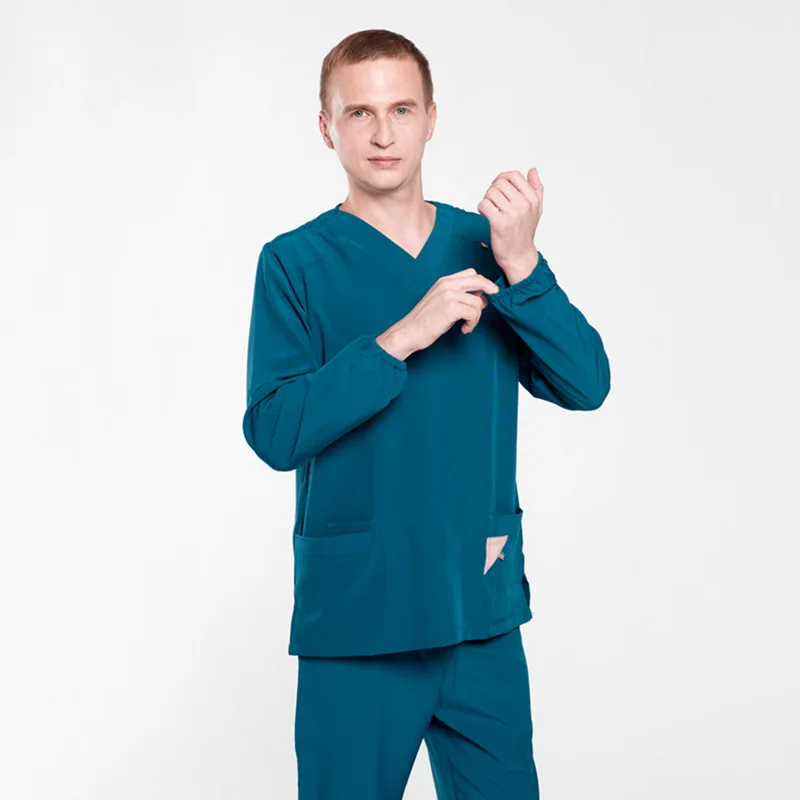 

Phary Nurse Uniform Hospital Doctor Workwear Dental Surgery Uniforms Medical Lab Wash Your Hands Work Long-Sleeved Two-Piece