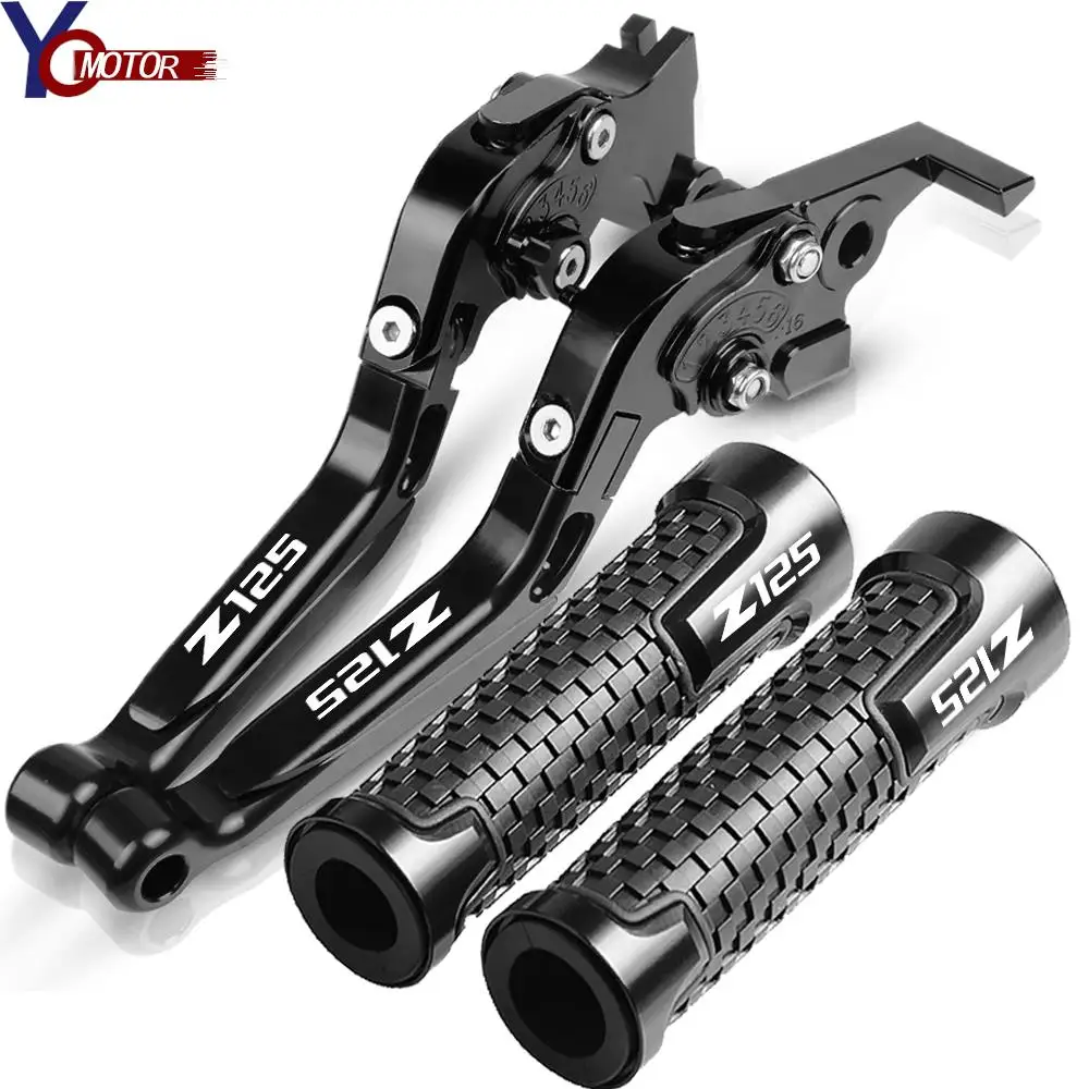 

FOR Kawasaki Z125 Z 125 2019 2020 2021 2022 Motorcycle Accessories Folding Extendable Brake Clutch Levers and handlebar grips