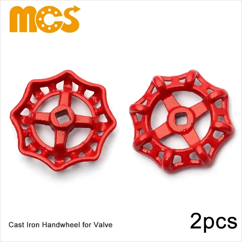 2pcs Shutoff Valve Handwheel Cast Iron Square Hole 5x5 6x6 7x7 8x8 9x9 10x10 11x11 PPR Pipe Fittings Faucet Spigot Handles